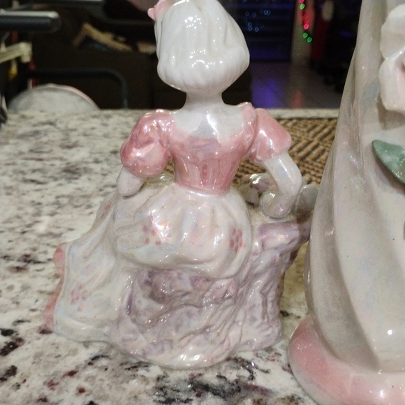 Bisque porcelain Doll and Vase Decor Set - Picture 6 of 13